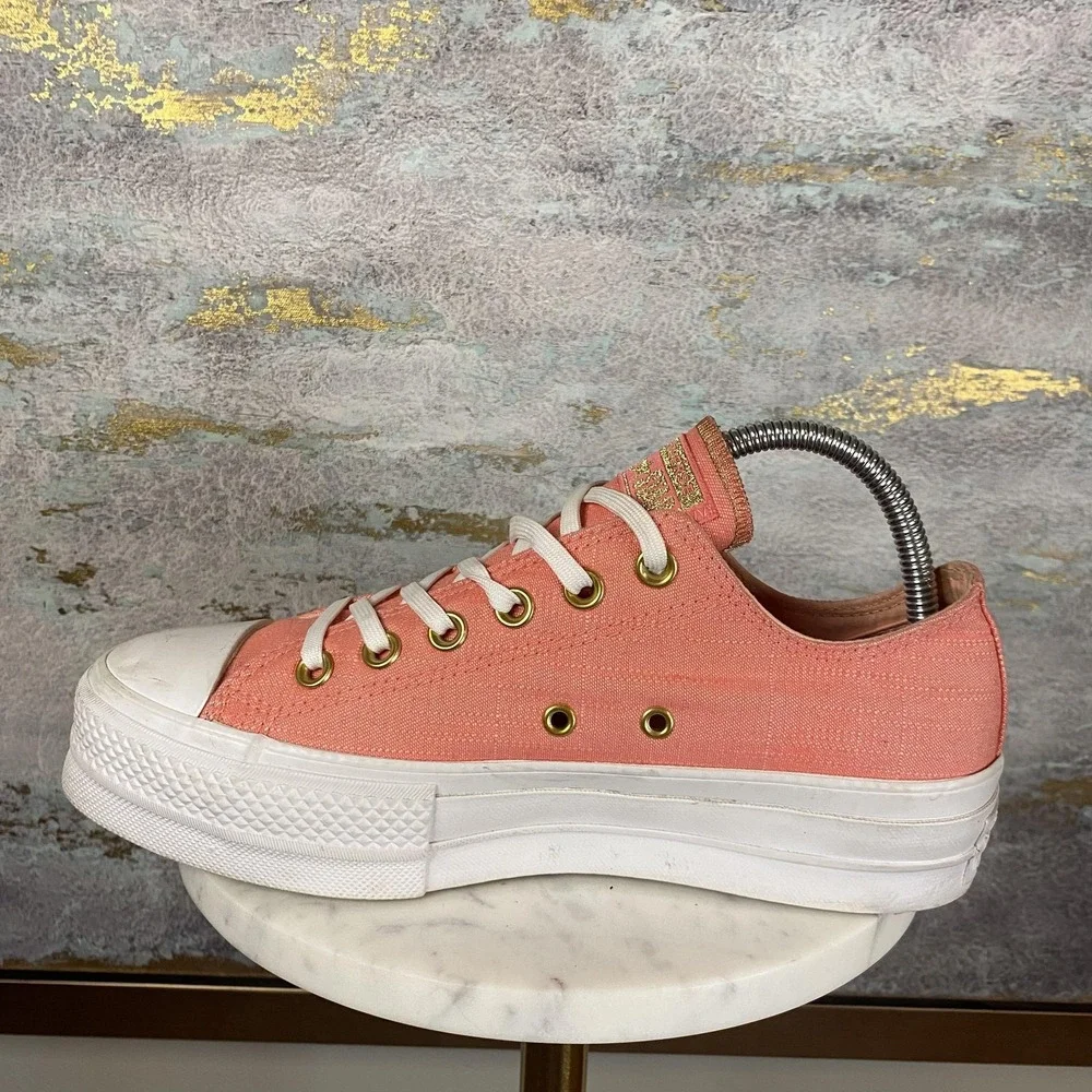 Converse Chuck Taylor All Star Lift Shoes Womens Size 8 Pink Platform Sneakers